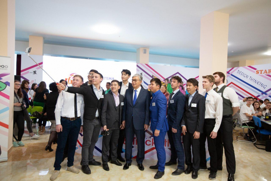 «Студенттер кәсіпкерлігінің экожүйесі» жобасының нәтижесі Мемлекет басшысына таныстырылды